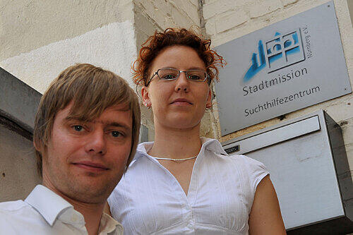 Anita Prößl und Thomas Bauer von der Nürnberger Stadtmission  kennen die Spielsucht: