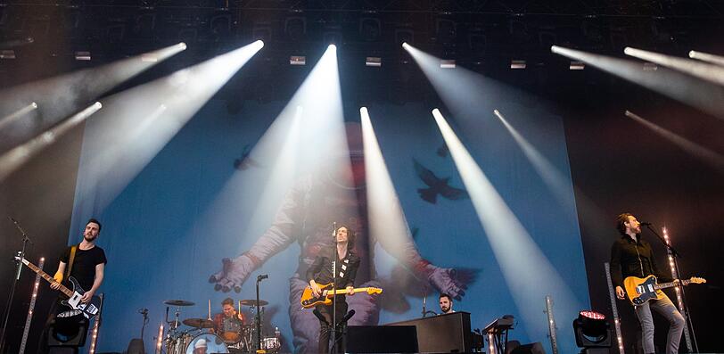 Gary Lightbody, der Sänger britischen Rockband Snow Patrol, hier bei "Rock im Park".