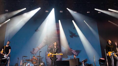 Gary Lightbody, der Sänger britischen Rockband Snow Patrol, hier bei "Rock im Park".
