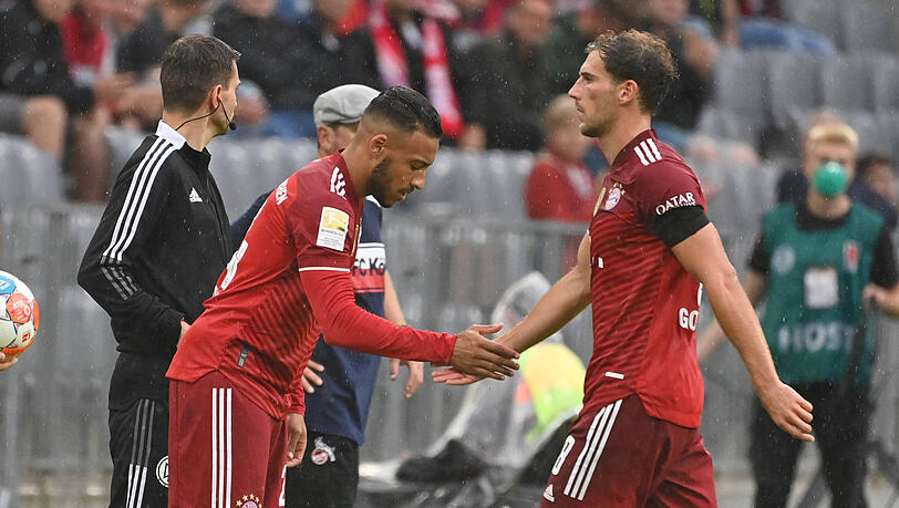 Corentin Tolisso (l.) und Leon Goretzka werden auch beim Jahresabschluss gegen Wolfsburg fehlen.