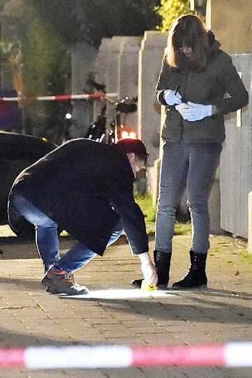 Die Polizei sichert Spuren