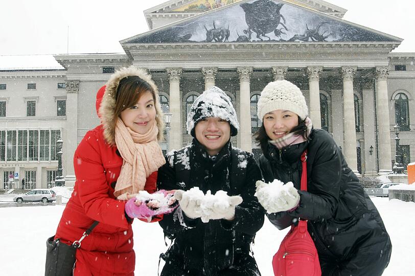 Spaß im Schnee: Bilder aus dem winterlichen München