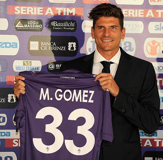 Mario Gomez wechselte zur neuen Saison vom FC Bayern zum AC Florenz.