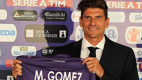 Mario Gomez wechselte zur neuen Saison vom FC Bayern zum AC Florenz.