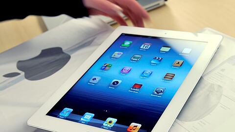 Ein Apple iPad3 liegt am 16.03.2012 in einem Apple-Shop in der Innenstadt von München. wird bald sein kleinerer Bruder vorgestellt?