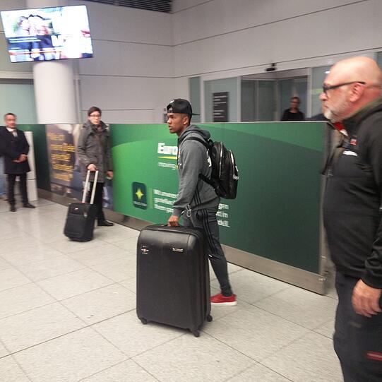 Weitere Bilder von der Rückkehr der Bayern-Stars.