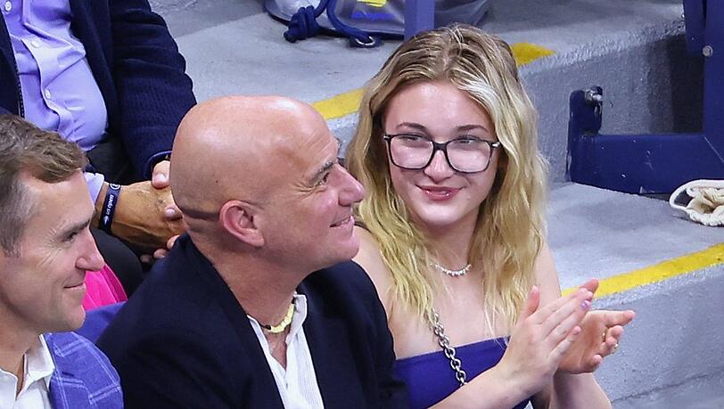Andre Agassi mit seiner Tochter Jaz Elle. Andre Agassi mit seiner Tochter Jaz Elle.