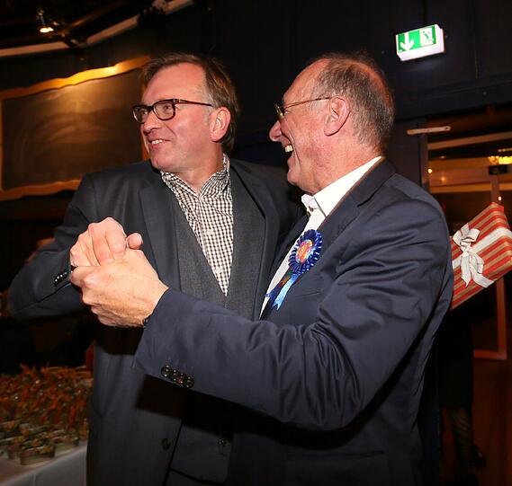 Legten eine flotte Sohle aufs Parkett: Christian Springer und Franz Maget