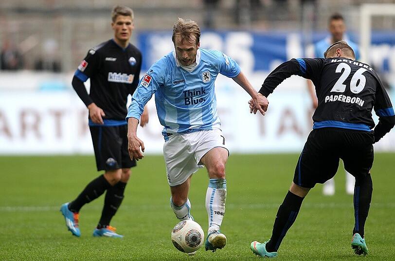 Im letzten Duell mit dem SC Paderborn war er noch aktiv und trug sich in die Torschützenliste ein: Daniel Bierofka, jetziger U21-Coach des TSV 1860.