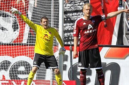Wohin geht der Weg des Club? Für Raphael Schäfer (l.) eher leicht abwärts, für Kapitän Andy Wolf vielleicht zu einem anderen Verein.