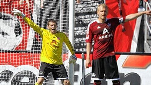 Wohin geht der Weg des Club? Für Raphael Schäfer (l.) eher leicht abwärts, für Kapitän Andy Wolf vielleicht zu einem anderen Verein.
