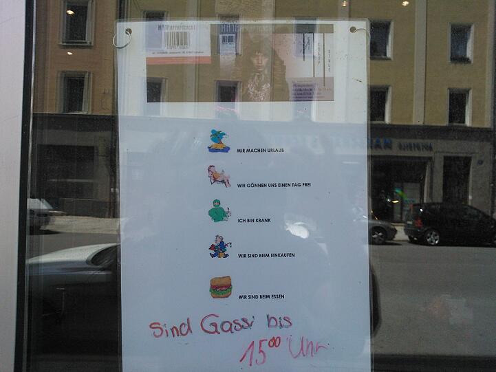 Ein Schild, viele Möglichkeiten.