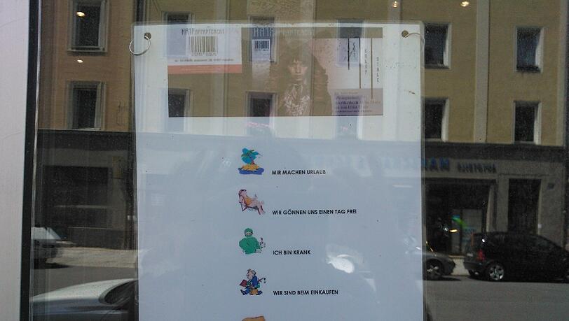 Ein Schild, viele Möglichkeiten. Ein Schild, viele Möglichkeiten.