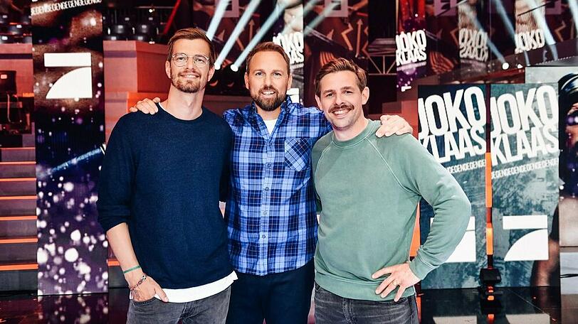 Joko Winterscheidt, Steven Gätjen und Klaas Heufer-Umlauf in der Show "Joko & Klaas gegen ProSieben"
