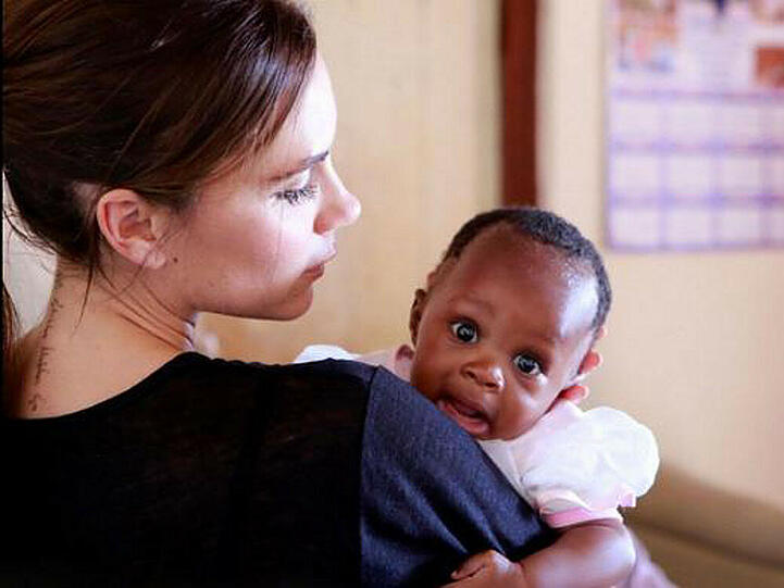 Victoria Beckham setzt sich gegen Aids bei Müttern und Kindern ein