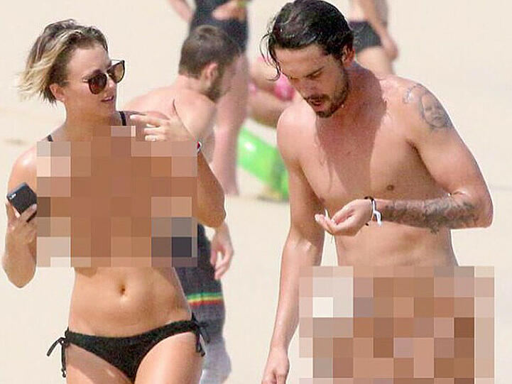 Kaley Cuoco und Ryan Sweeting wie Gott sie schuf... Na ja, fast.