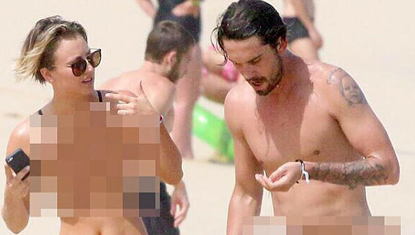 Kaley Cuoco und Ryan Sweeting wie Gott sie schuf... Na ja, fast. Kaley Cuoco und Ryan Sweeting wie Gott sie schuf... Na ja, fast.