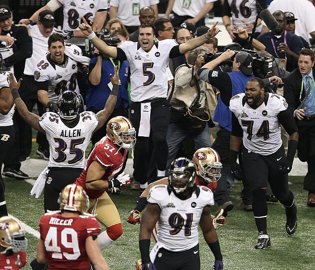 Die Footballer der Baltimore Ravens haben in New Orleans den Super Bowl gewonnen - und feiern ihren Sieg ausgiebig.