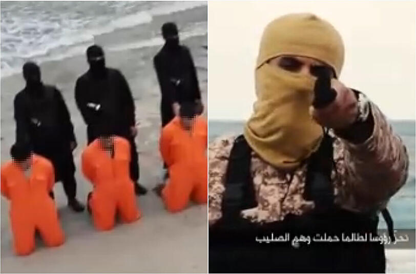 Ein libyscher Ableger der Terrormiliz IS hat 21 Christen enthauptet und das Video der Hinrichtung ins Internet gestellt