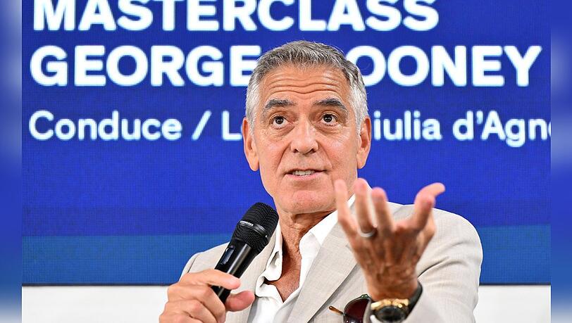 George Clooney hielt bei den Filmfestspielen in Venedig am Donnerstag eine Masterclass.
