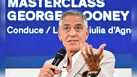 George Clooney hielt bei den Filmfestspielen in Venedig am Donnerstag eine Masterclass.