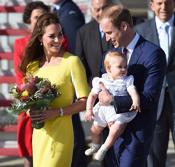 Weitere Bilder der royalen Familie bei ihrem fröhlichen Empfang in Sydney.