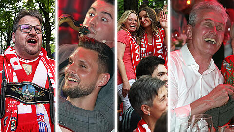 Die Bayern feiern mit ihren Fans die sechste Deutsche Meisterschaft in Folge. Die Bilder vom Fanfest.