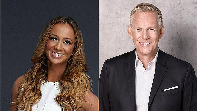 Kate Abdo und Johannes B. Kerner werden gemeinsam durch die ZDF-Show "1000 - Wer ist die Nummer 1?" führen Kate Abdo und Johannes B. Kerner werden gemeinsam durch die ZDF-Show "1000 - Wer ist die Nummer 1?" führen