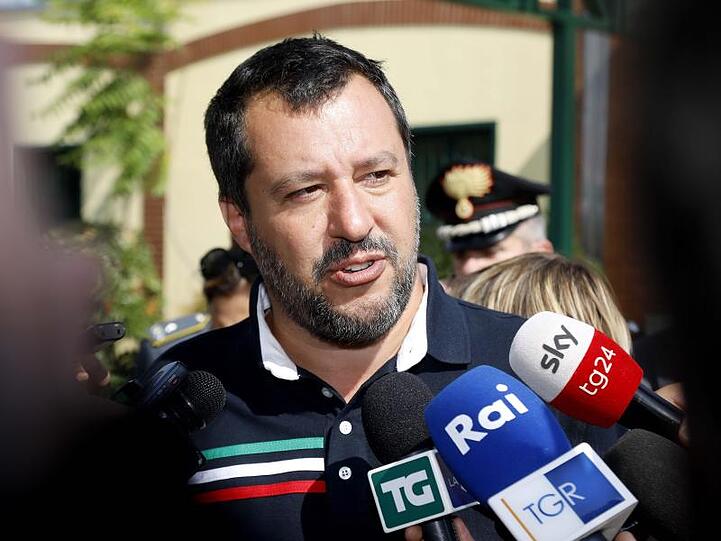 Italiens Innnenminister Matteo Salvini ist für seine rigorose Anti-Migrations-Politik bekannt.