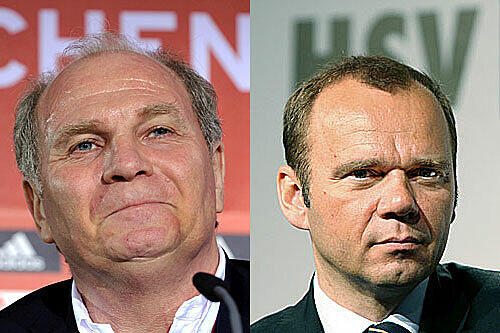 Uli Hoeneß wird von HSV-Boss Bernd Hoffmann kritisiert.