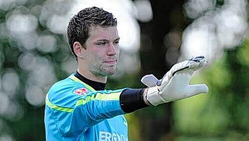 Warten aufs Baby: Kleeblatt-Keeper Max Grün. Warten aufs Baby: Kleeblatt-Keeper Max Grün.