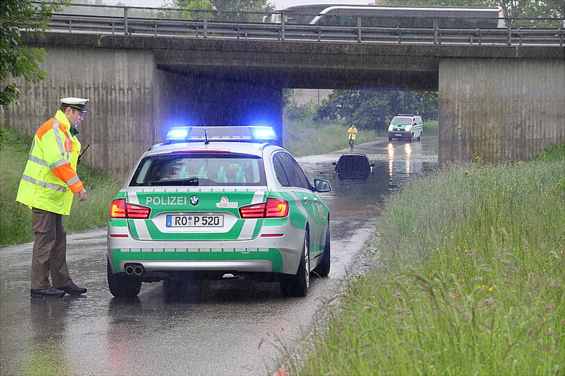 Polizisten im Katastrophen-Einsatz