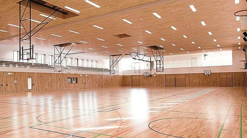 Alles bereit für die Schwabinger Handballer: die neue Halle im Domagkpark.