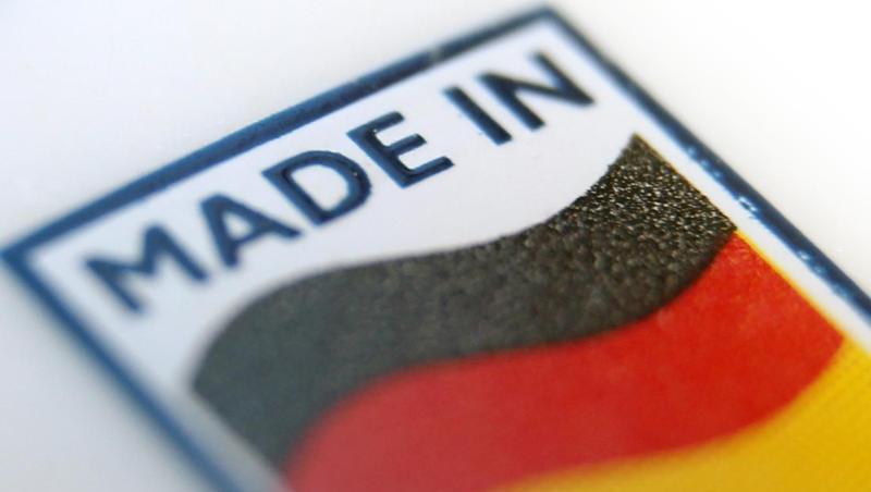 Ein Logo mit der Aufschrift "Made in Germany". Ein Logo mit der Aufschrift "Made in Germany".