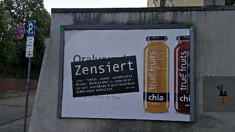 Diesen Spruch fand offenbar jemand nicht so lustig. Diesen Spruch fand offenbar jemand nicht so lustig.