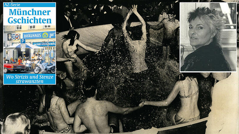 Eine Party im Blow Up in den 60er-Jahren. Im kleinen Bild unsere Autorin Barbara Schmidt, die hier in den 80ern feierte.