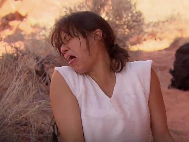 Michelle Rodriguez nach dem "Genuss" der "Suppe"