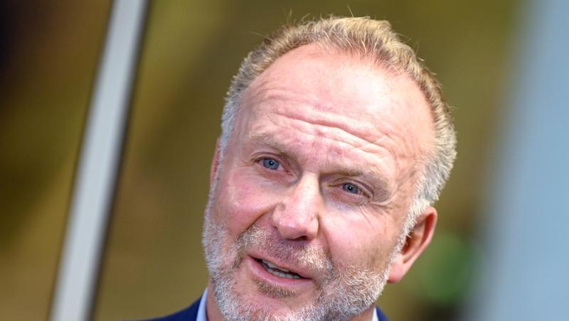 Karl-Heinz Rummenigge, Vorstandsvorsitzender der FC Bayern München AG, spricht.