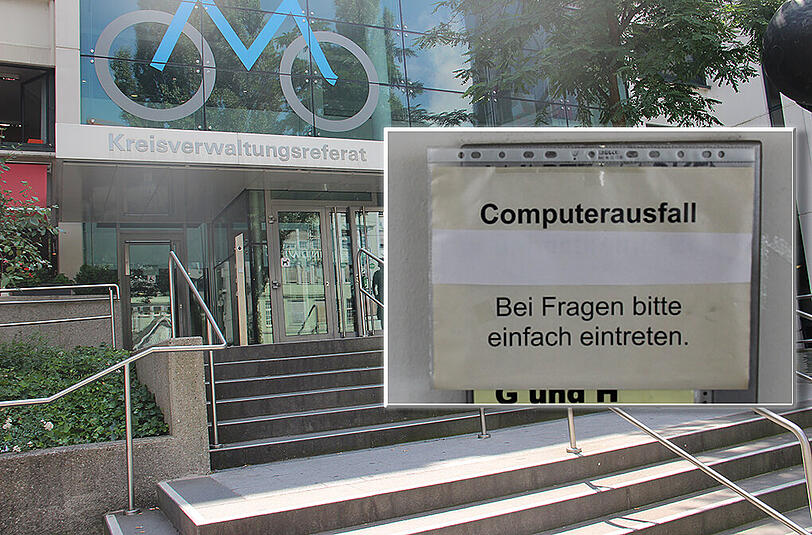 Wegen technischer Probleme mussten KVR und Bürgerbüros am Mittwoch eine Zwangspause machen.