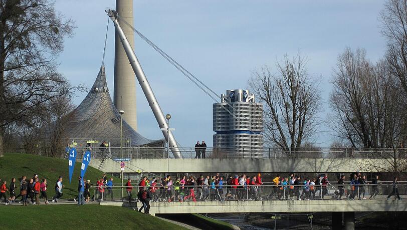 Ein Anziehungspunkt für viele Sportler: der Olympiapark. Ein Anziehungspunkt für viele Sportler: der Olympiapark.