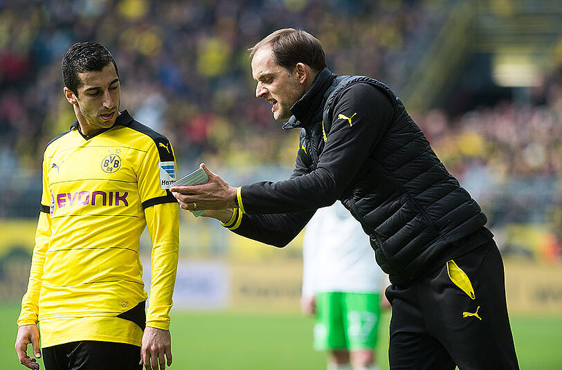 BVB-Trainer Thomas Tuchel - hier mit Defensivmann Sokratis - war zuletzt nicht zufrieden mit seinem Team.