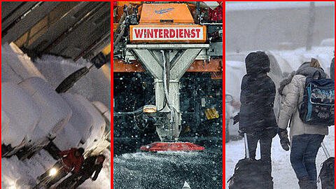 Starke Schneefälle und Schneeverwehungen haben am Mittwoch in ganz Bayern zu Unfällen und Behinderungen im
Straßenverkehr geführt.