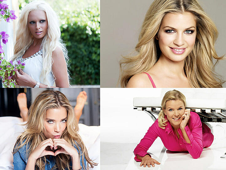 Schön sein wie Daniela Katzenberger (o. li.), Susan Sideropoulos (o. re.), Sylvie Meis (u. li.) und Mirja Boes