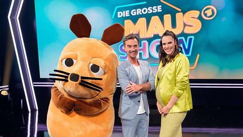 "Die große Maus-Show": Gastgeberin Esther Sedlaczek (r.) mit Florian Silbereisen.