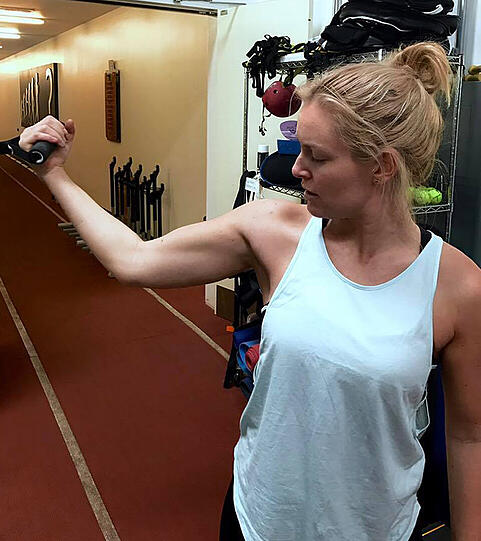 Im Training.