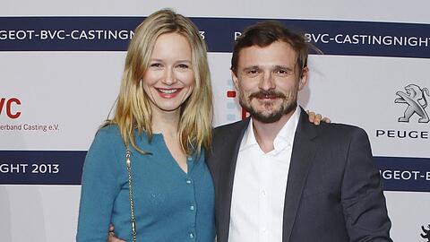 Stefanie Stappenbeck und Florian Lukas auf einem Event in Berlin.