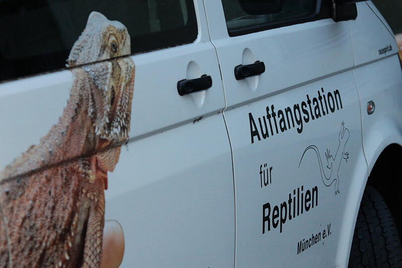 In Waldkraiburg wurde ein Mann vermeintlich von einer Schlange gebissen. Daran gibt es jedoch berechtigte Zweifel. Die Bilder vom Einsatzort.