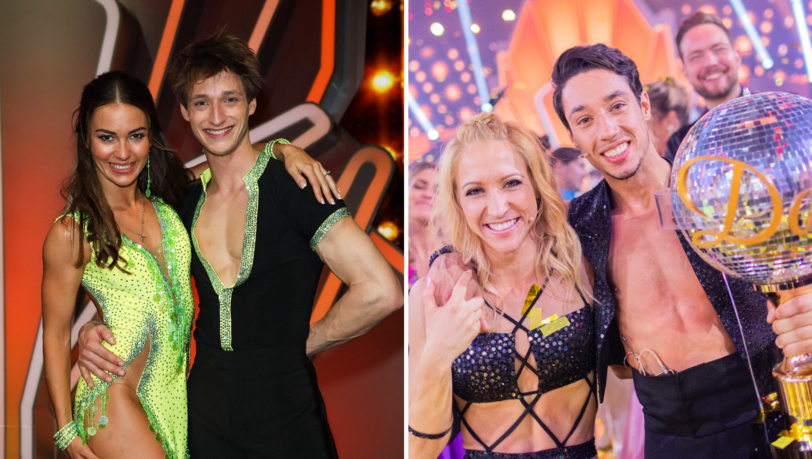 Erfolgreiche "Ninja Warrior"-Kollegen: Moritz Hans (li.) und Ren&eacute; Casselly brillierten in ihren "Let's Dance"-Staffeln.