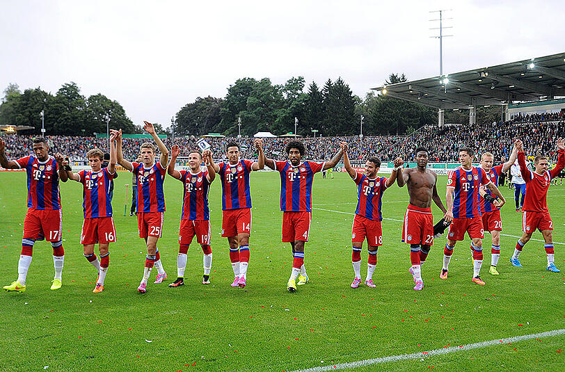 Die Bilder zum Spiel des FC Bayern in der 1. Runde des DFB-Pokals bei Preußen Münster