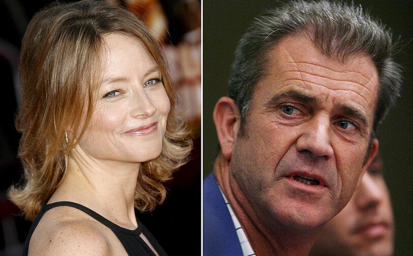 Jodie Foster und Mel Gibson.